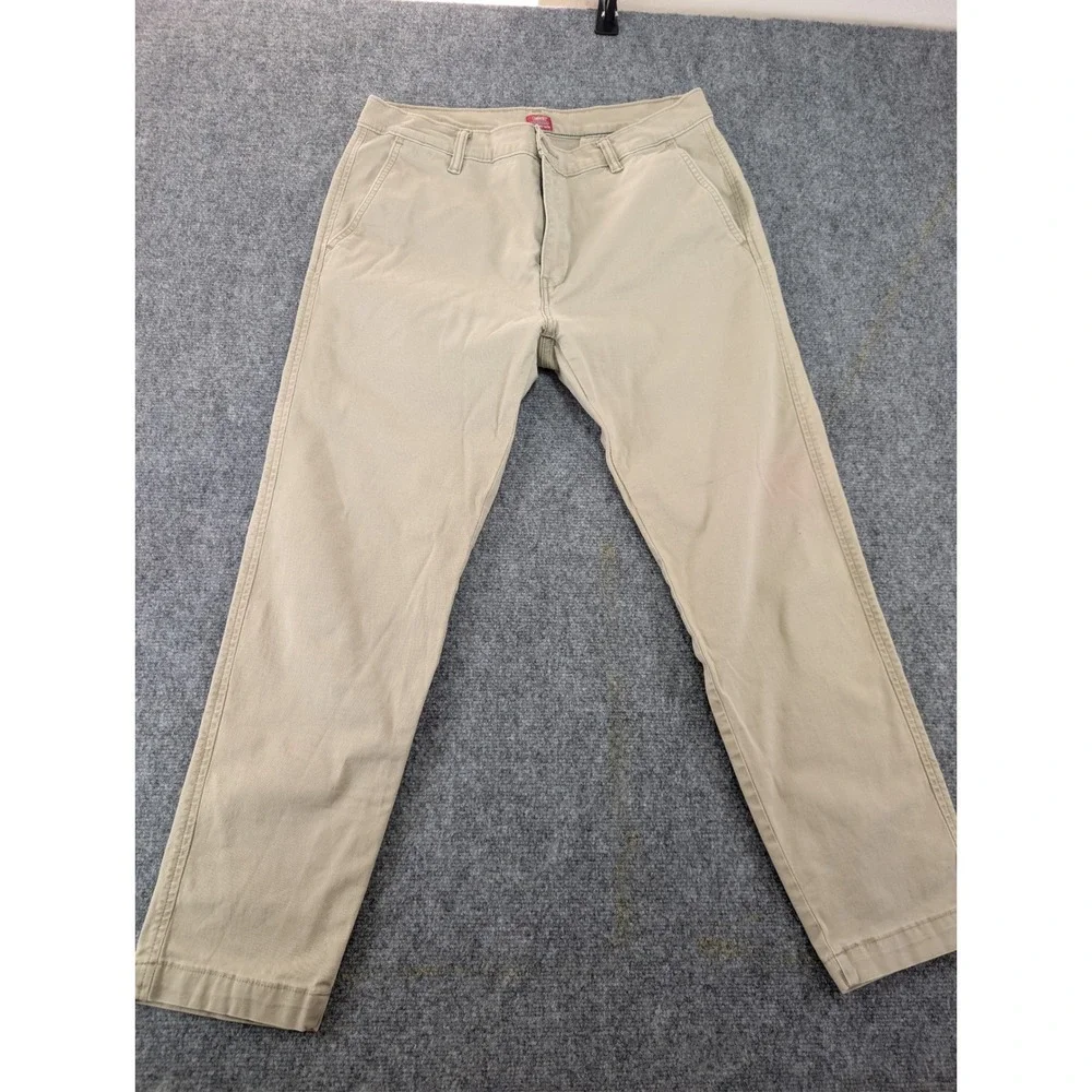 Levis XX Chino Standard Taper Pants Khaki Tan Size 34x30